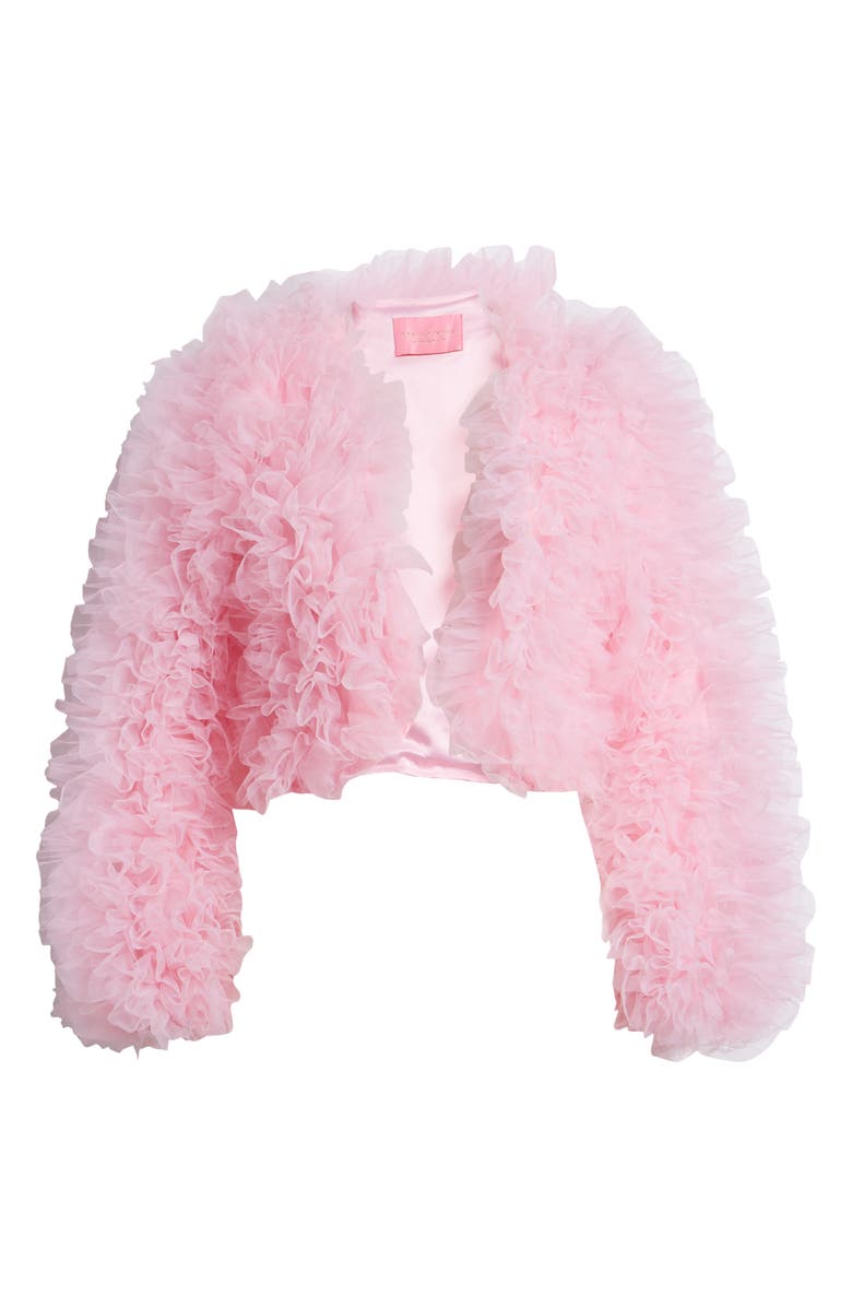 AZALEA WANG Tulle Jacket, Alternate, color,