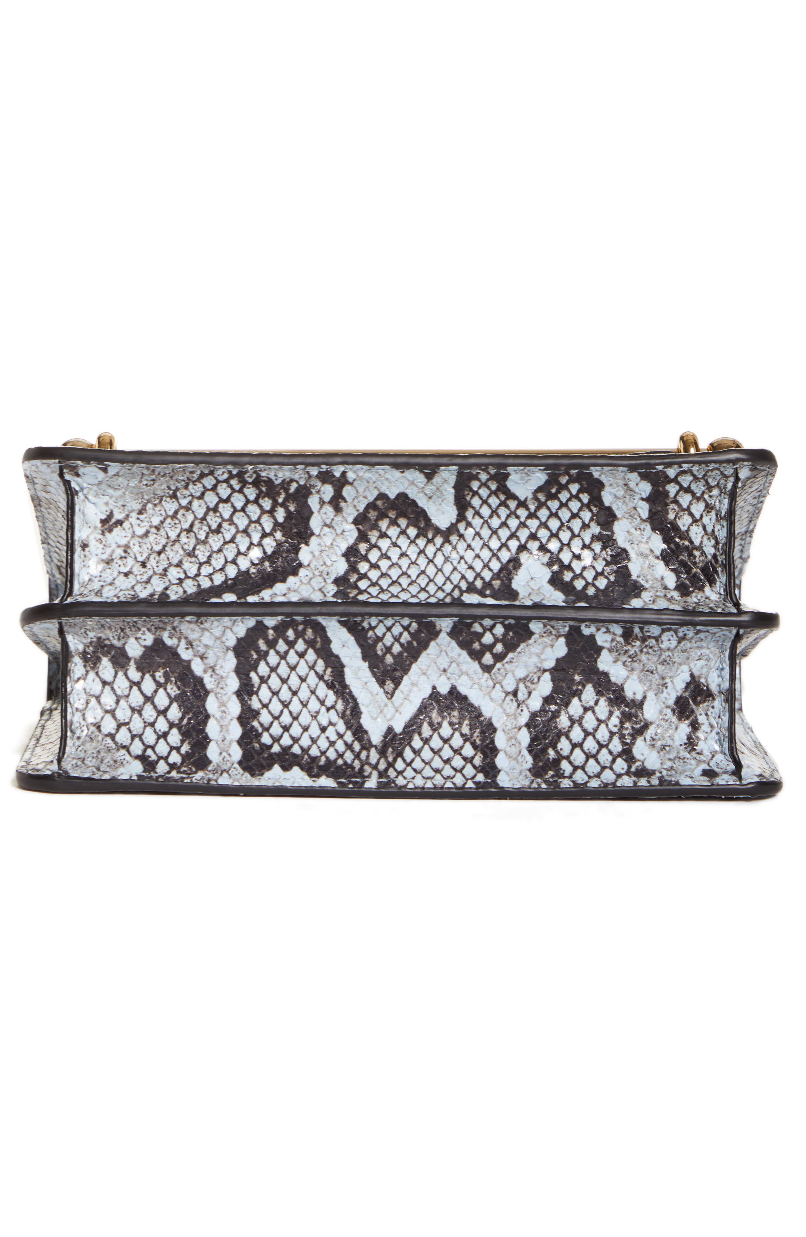 Strathberry Stylist Mini Snake Embossed Leather Crossbody Bag, Alternate, color, 
