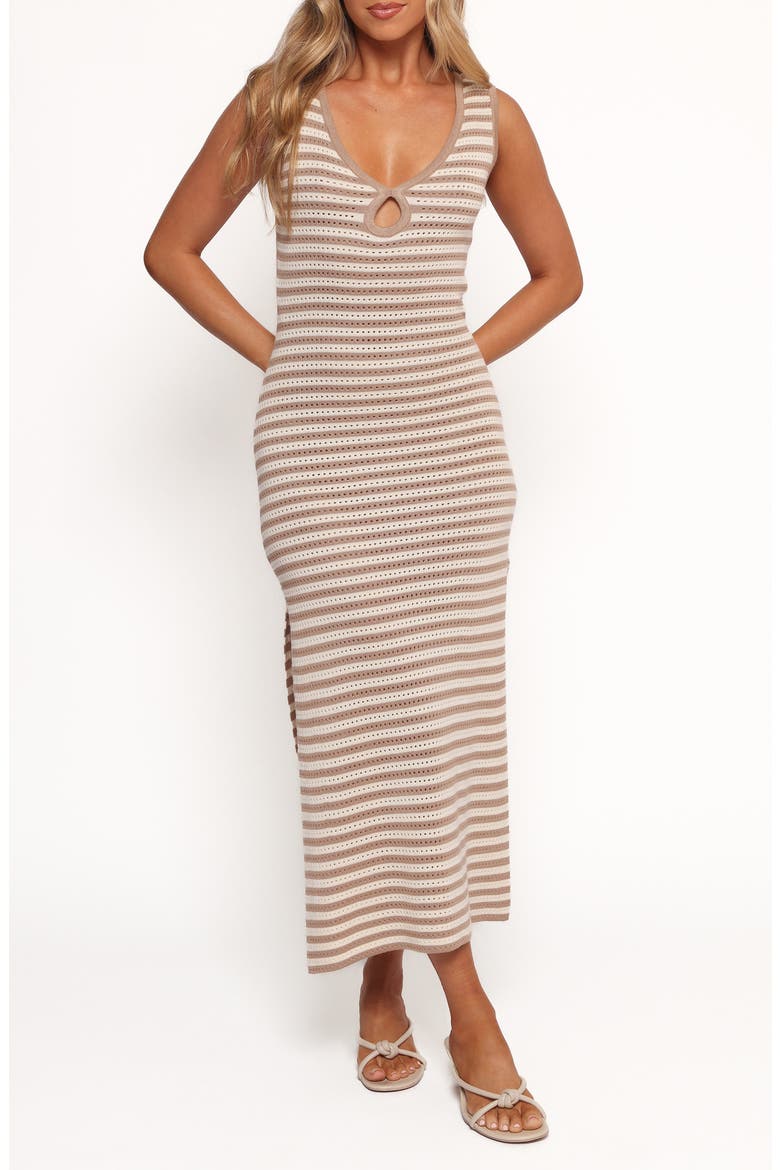 Glade Open Knit Maxi Dress, Main, color, OATMEAL WHITE