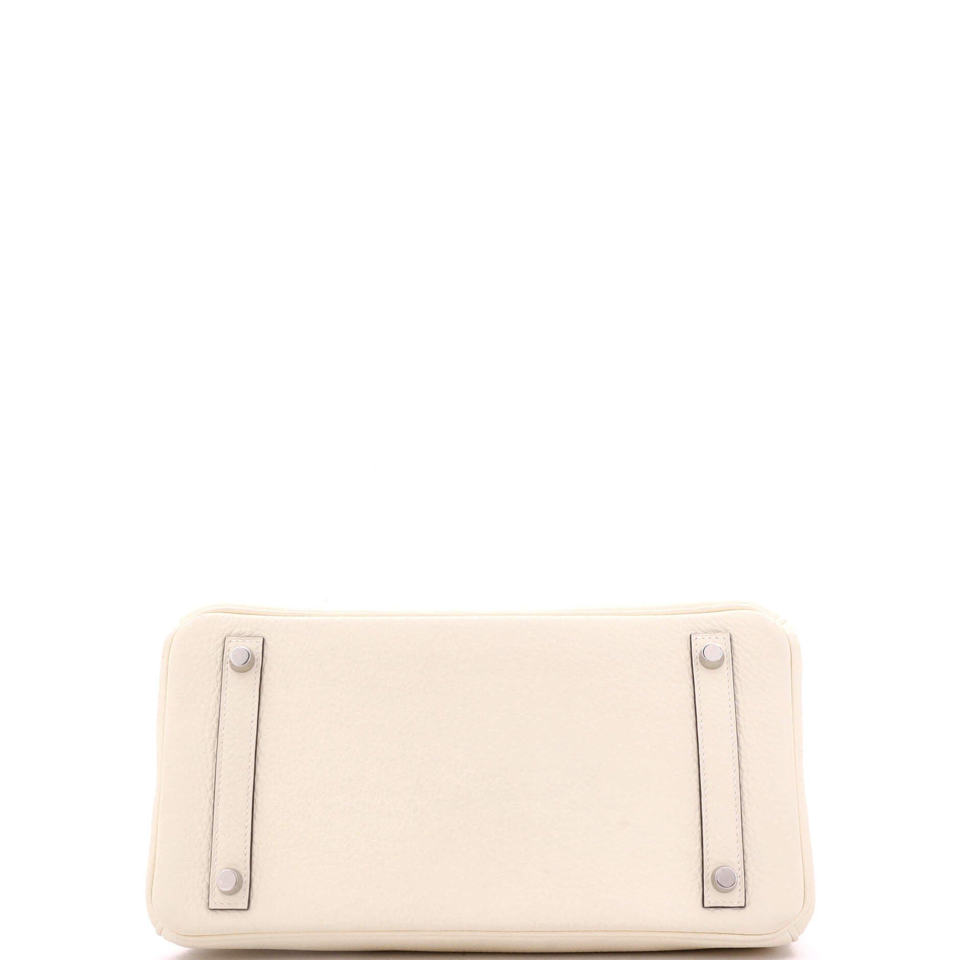 Pre-Owned Hermes Birkin Handbag Light Clemence with Palladium Hardware 30, Alternate, color, Nata