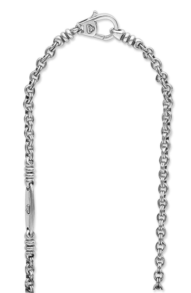 LAGOS Men's Anthem Bull Pendant Necklace, Alternate, color, Black