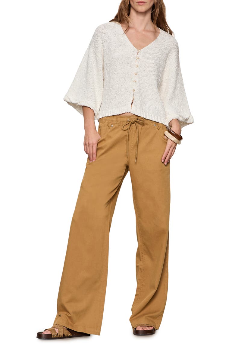 All Aboard Tie Waist Pants, Alternate, color, WASHED BEIGE