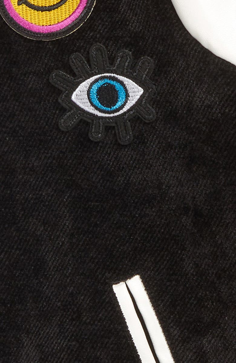 Lola + The Boys Kids' Embellished Varsity Bomber Jacket, Alternate, color, 