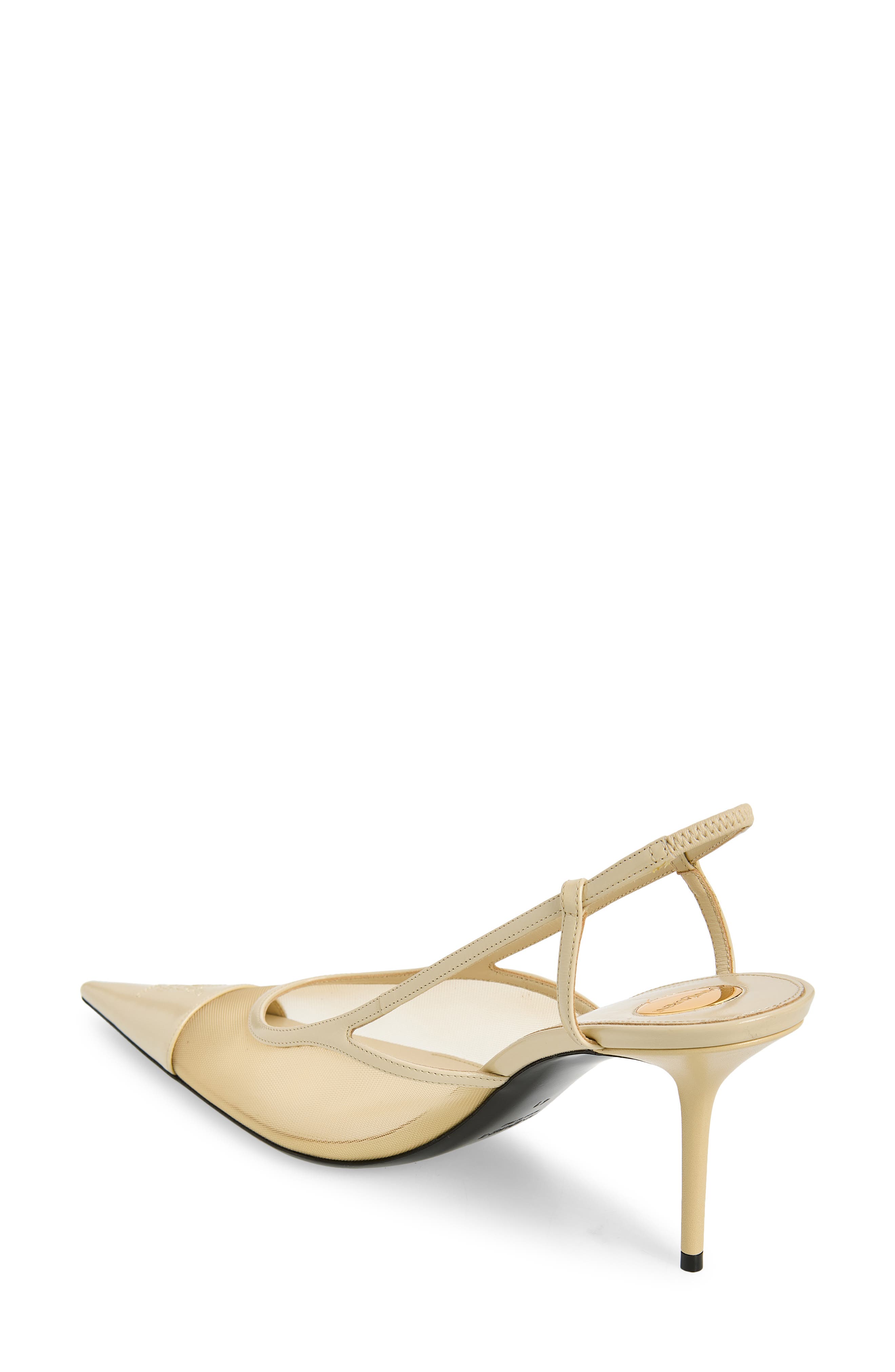 Saint Laurent Renee Slingback Pump, Alternate, color, Ivory