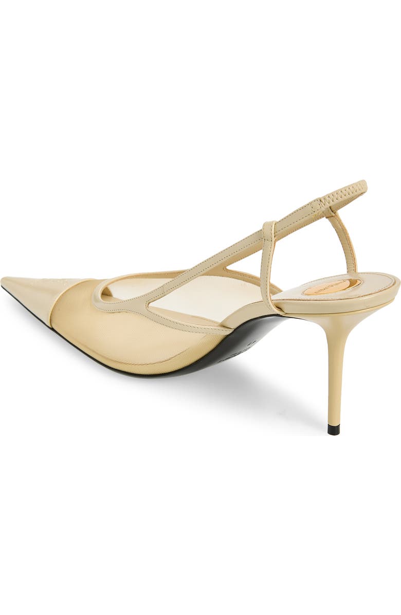 Saint Laurent Renee Slingback Pump, Alternate, color, Ivory