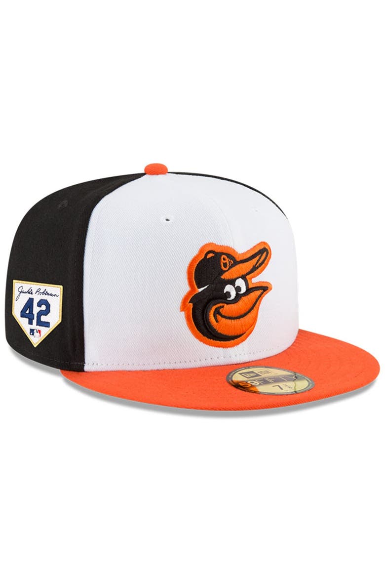 Men's New Era White Baltimore Orioles 2024 Jackie Robinson Day 59FIFTY Fitted Hat, Main, color, White