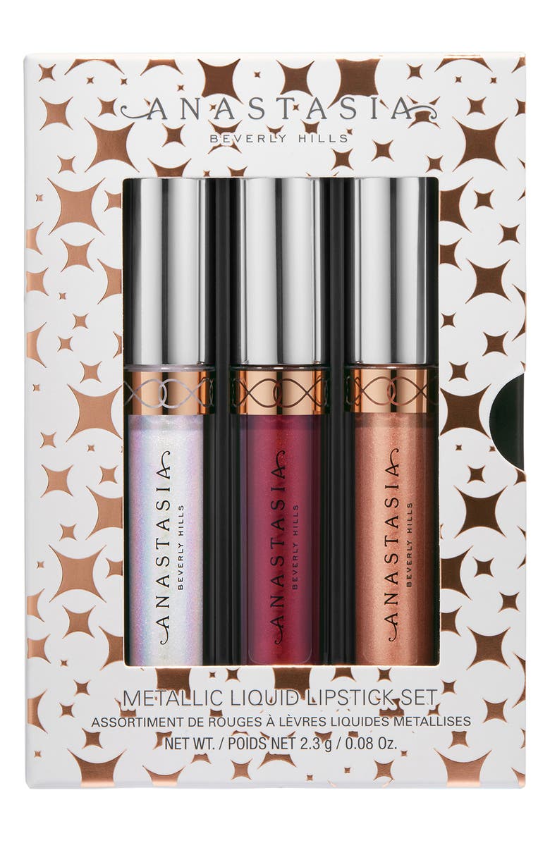 Anastasia Beverly Hills Mini Metallic Lip Set, Alternate, color, 