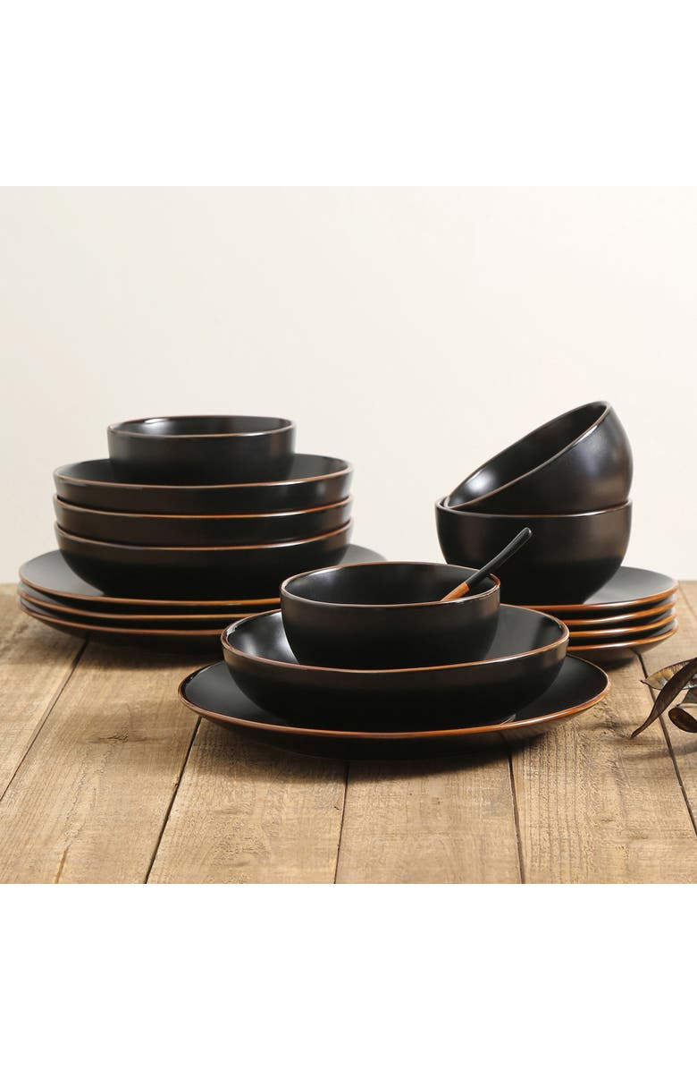 Stone Lain Brasa Stoneware 16-Piece Dinnerware Set, Alternate, color,