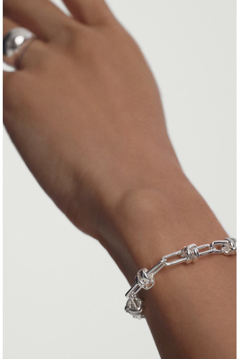 Base Chain Convertible Bracelet, Alternate, color, Sterling Silver