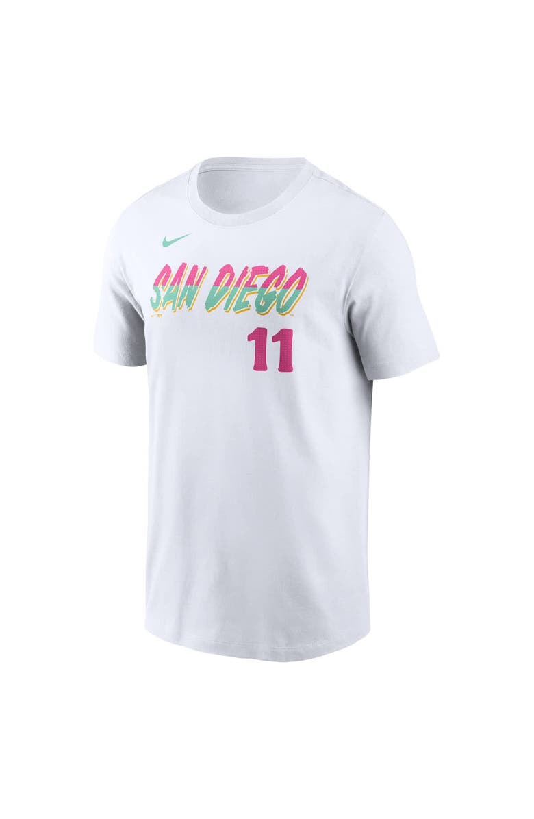 Nike Men's Nike Yu Darvish White San Diego Padres Fuse City Connect Name & Number T-Shirt, Alternate, color, White