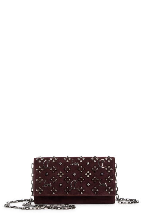 Paloma Loubinthesky Suede Wallet on a Chain