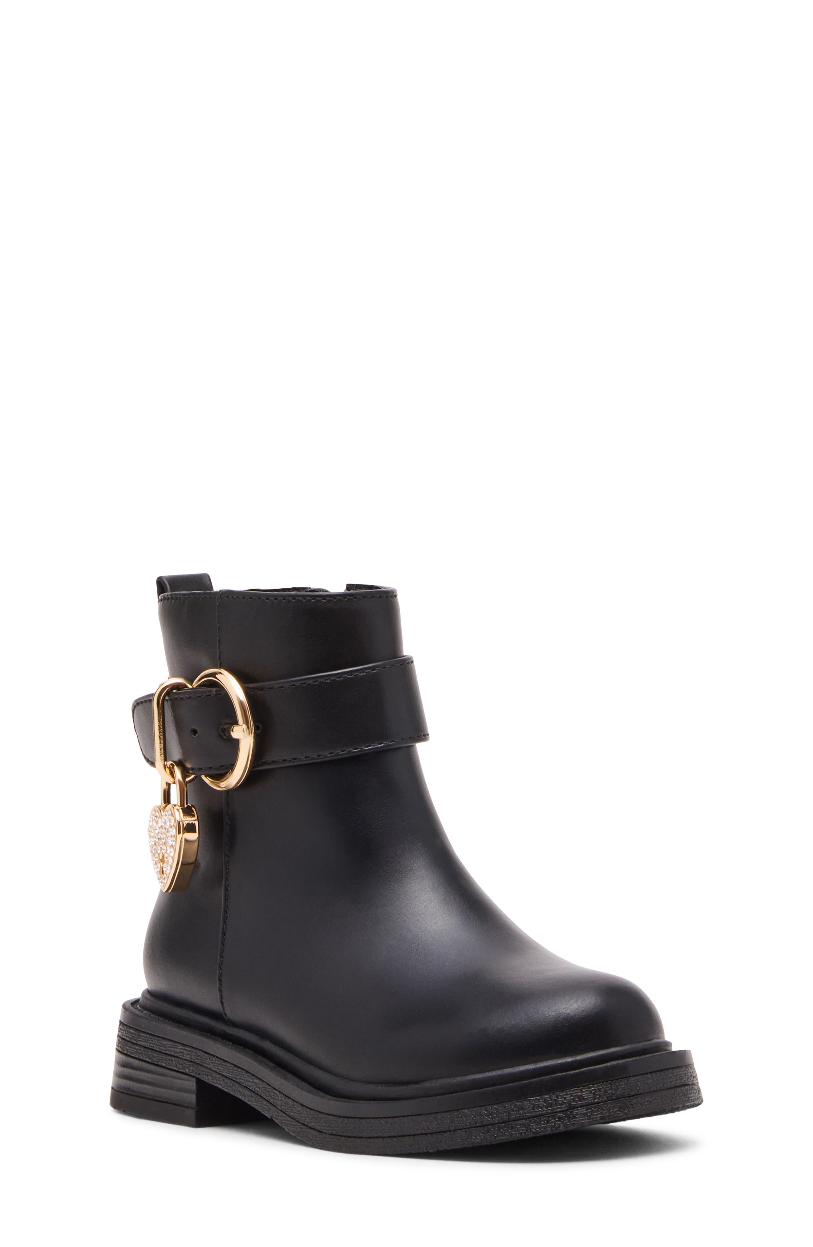 Steve Madden Kids' Locket Bootie, Main, color, Black