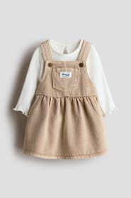 H&M 2-piece Dungaree Dress And Top Set