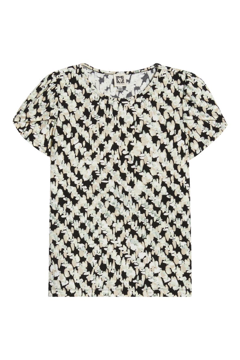 Print Tulip Sleeve Top, Alternate, color, ANNE BLACK MULTI