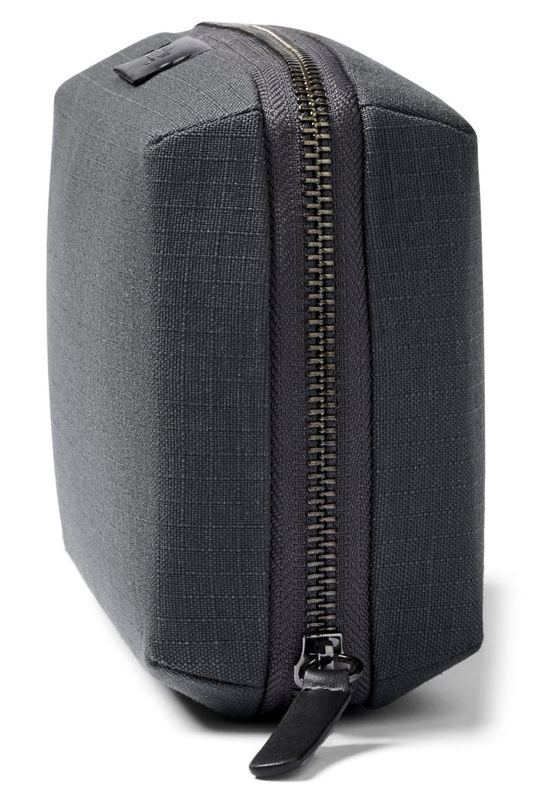 Water Resistant Recycled Polyester & Recycled Nylon Tech Case, Alternate, color, BLACK