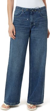 Habitual Lia Drawstring Wide Leg Jeans