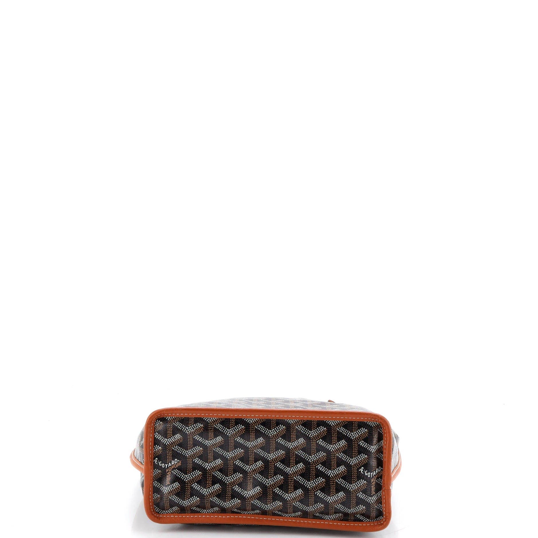 Pre-Owned Goyard Anjou Reversible Tote Coated Canvas Mini, Alternate, color, Brown