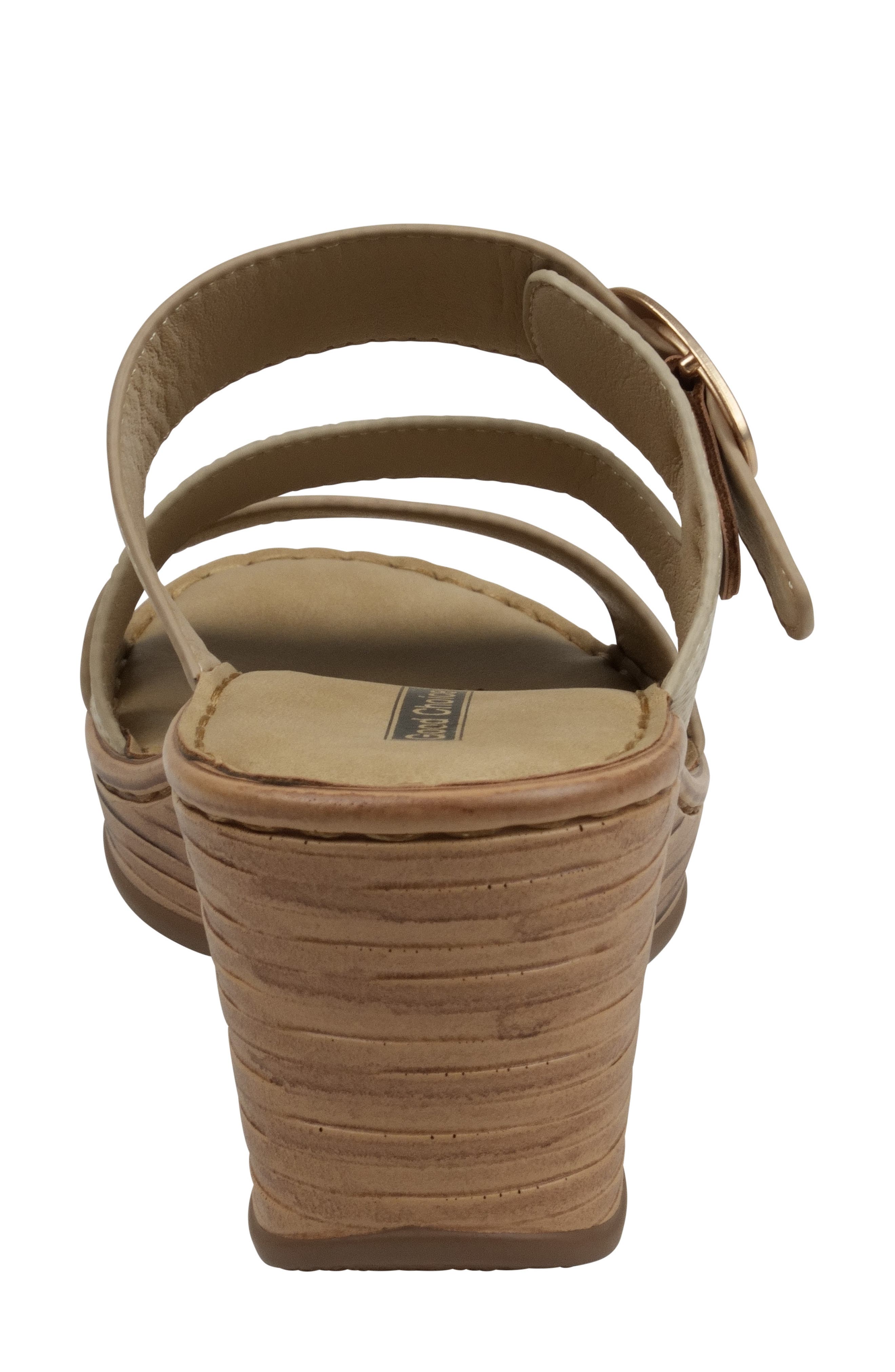 GOOD CHOICE NEW YORK Odalis Platform Wedge Slide Sandal, Alternate, color, Natural