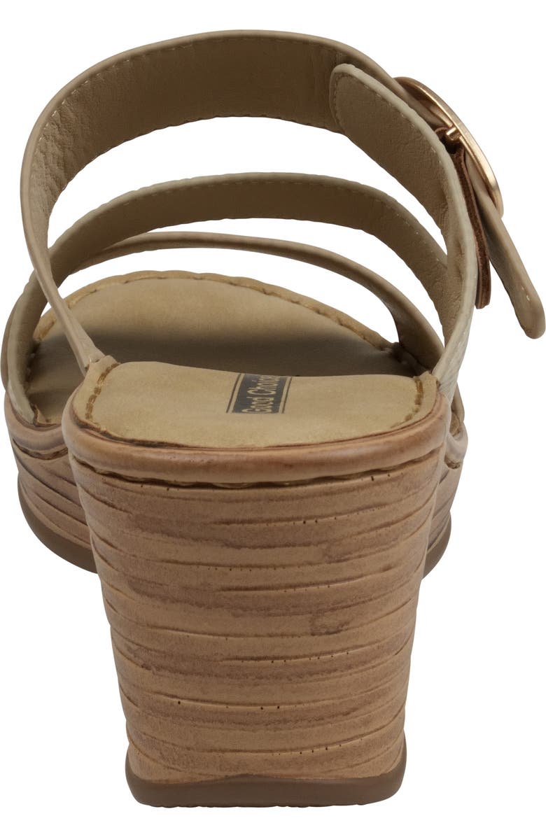 GOOD CHOICE NEW YORK Odalis Platform Wedge Slide Sandal, Alternate, color, Natural