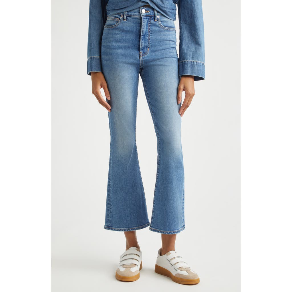 Veronica Beard Carson High Waist Kick Flare Jeans In Blue