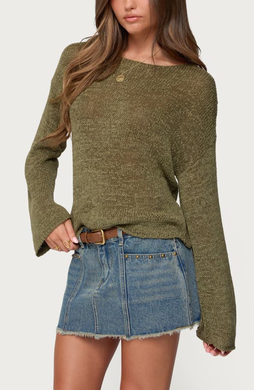Edikted Drop Shoulder Sweater In Animal Print