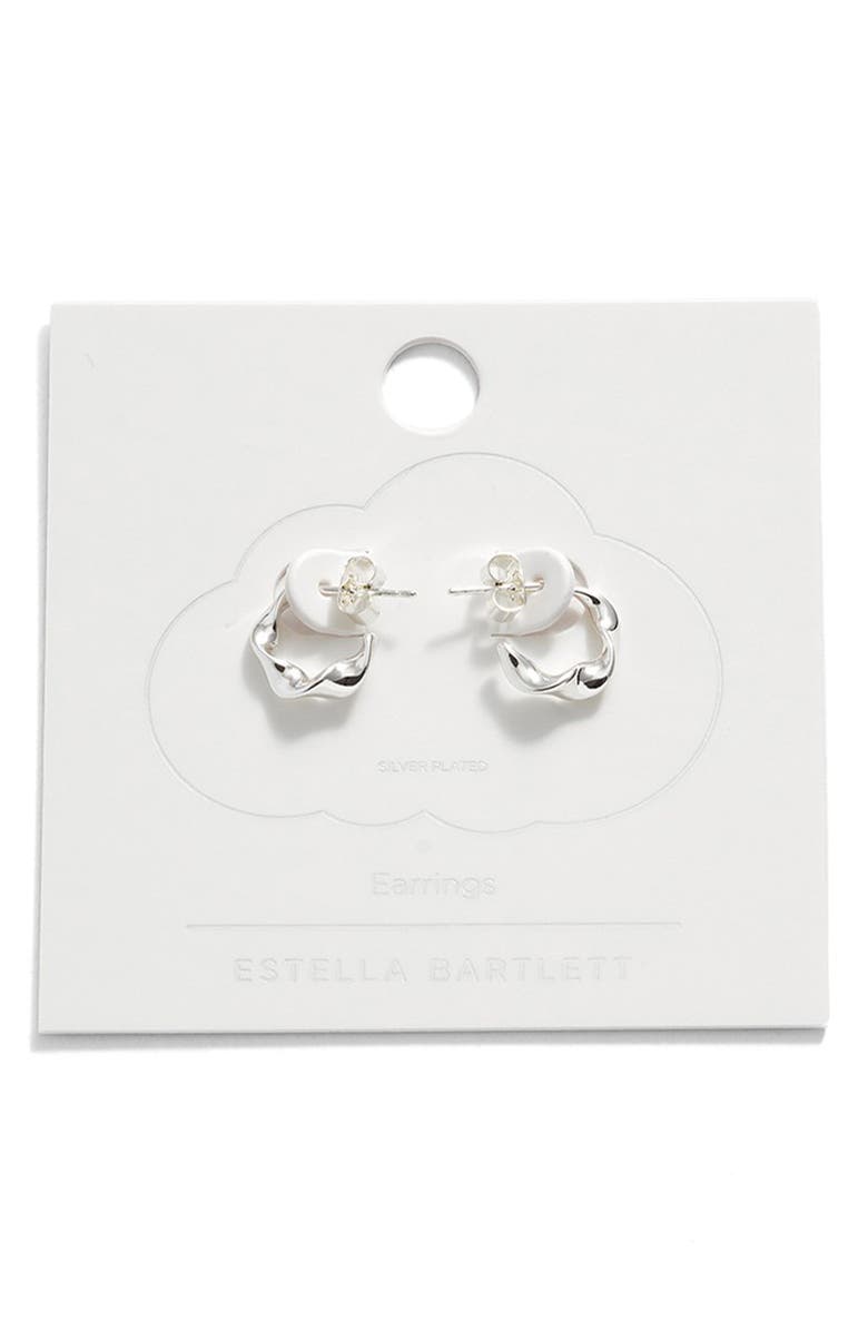 Estella Bartlett Twist Huggie Hoop Earrings, Main, color,