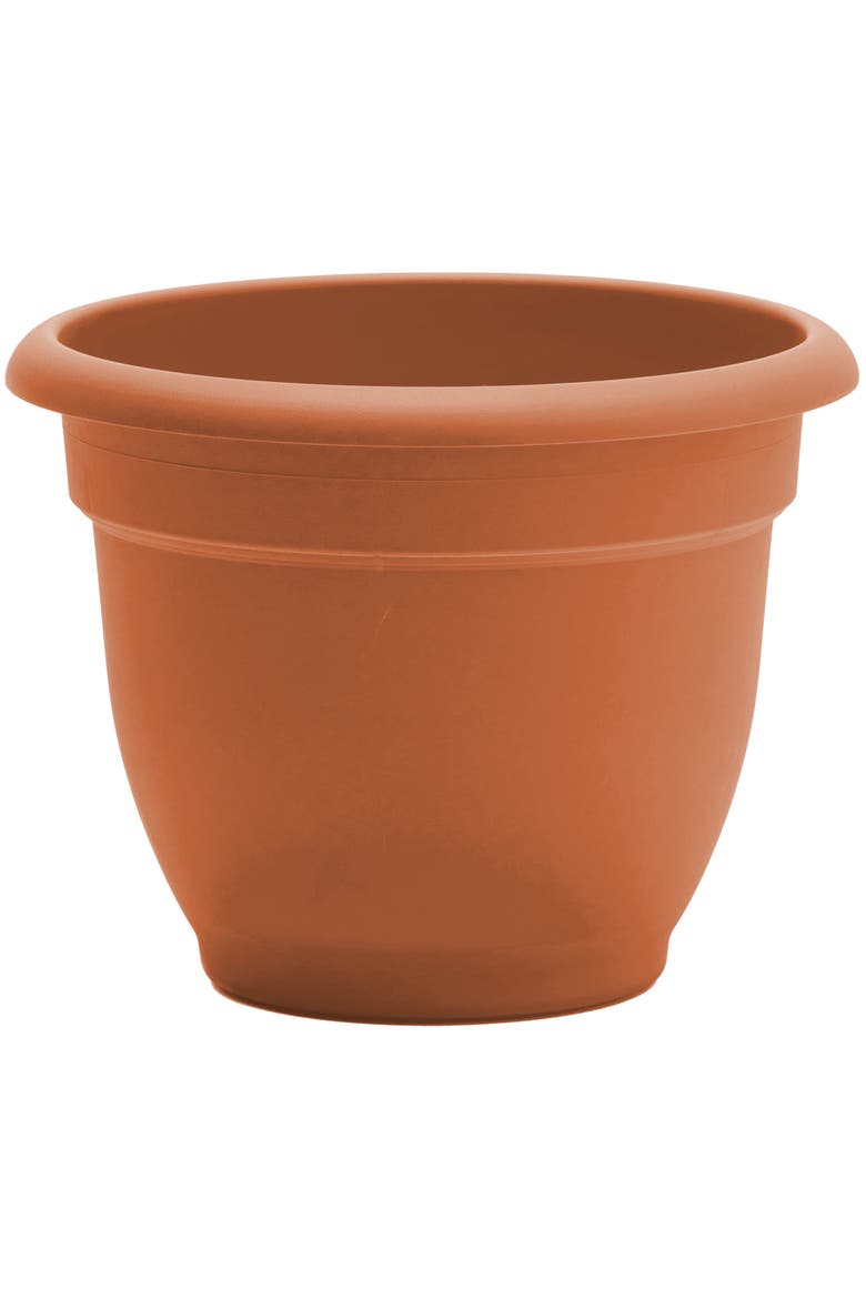 Fiskars Bloem 12 Inch Ariana Planter With Selfwatering Grid, Color Clay, Main, color, Brown