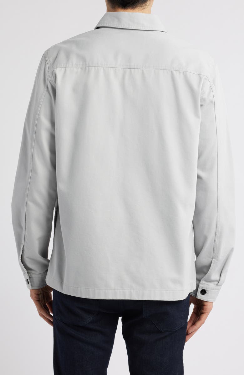 HUGO Enalu Button-Up Overshirt, Alternate, color, Light/ Pastel Grey