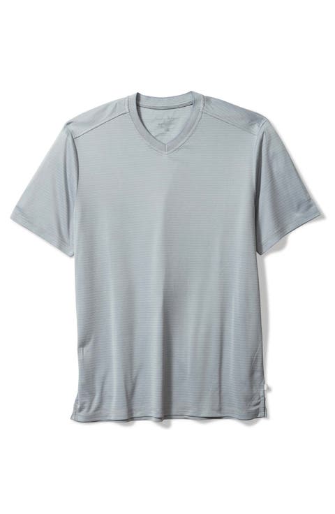 Bay Stripe IslandZone® V-Neck Performance T-Shirt
