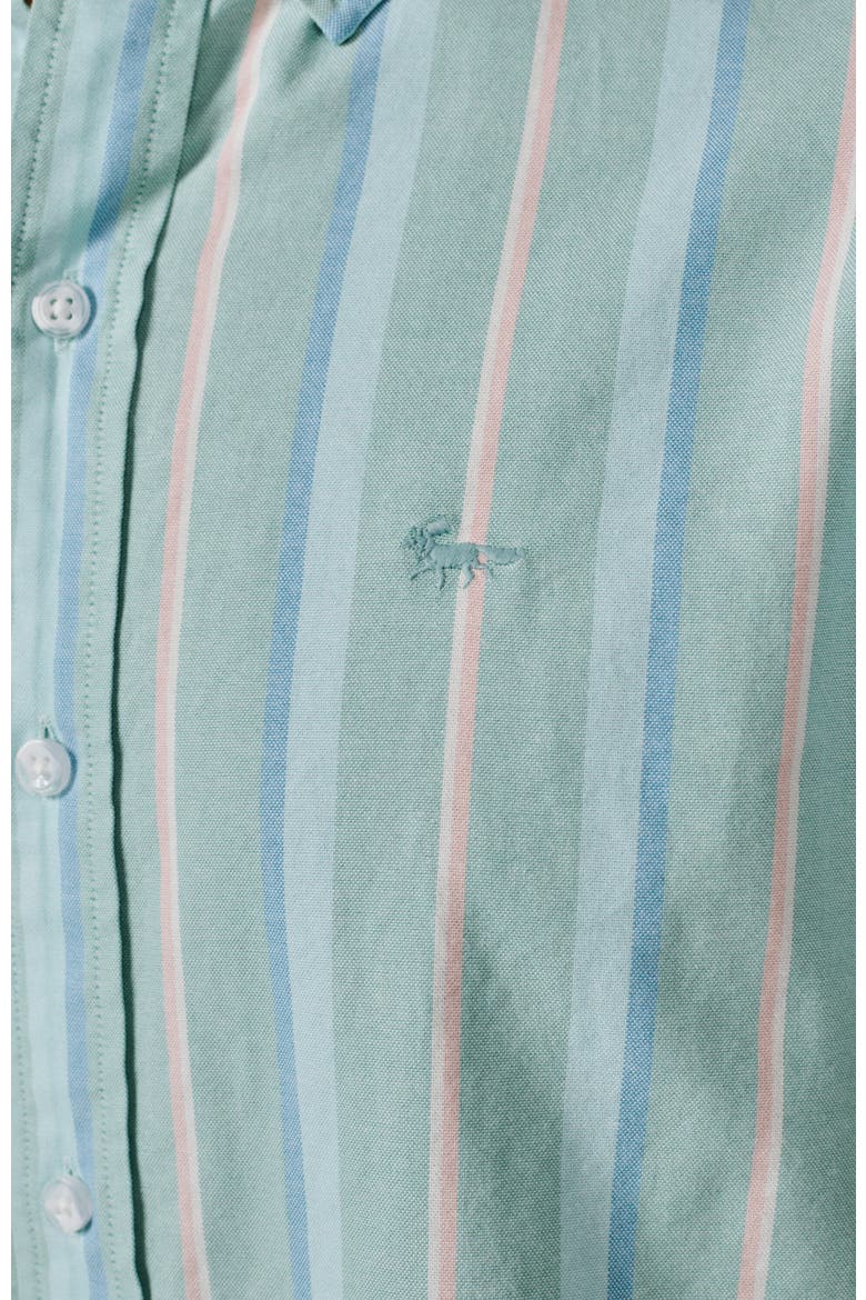 Walesby Lightweight Relaxed Oxford Shirt, Alternate, color, Green Stripe