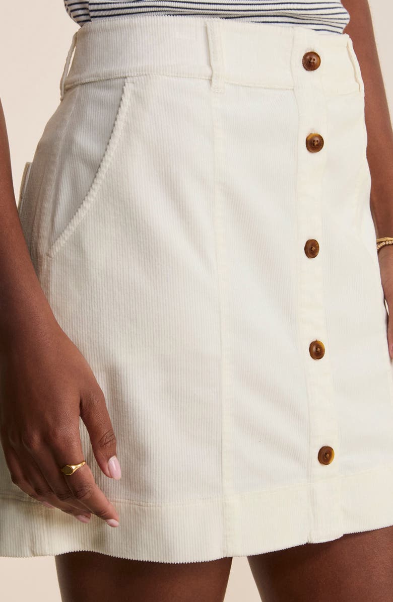 vineyard vines Cotton Blend Courduroy Miniskirt, Alternate, color, 