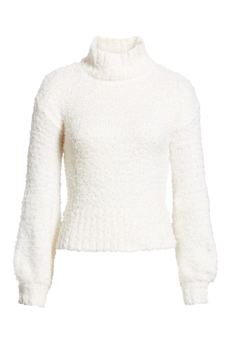 Eyelash Chenille Sweater, Alternate, color, IVORY