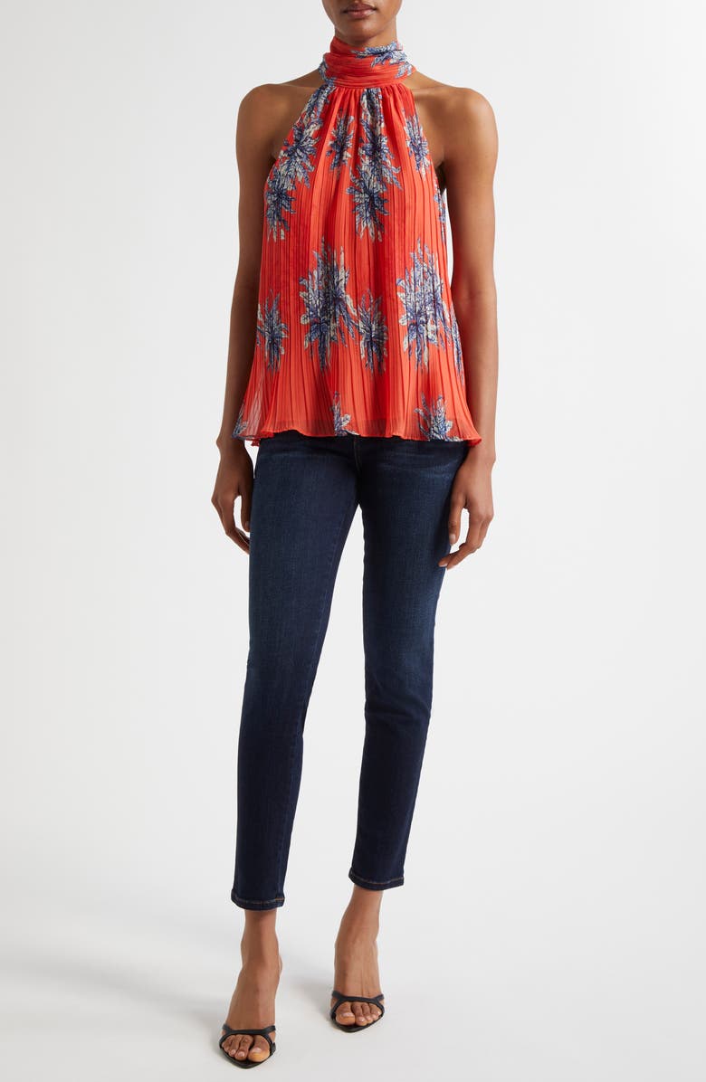 Ramy Brook Helena Sailor Skinny Jeans, Alternate, color, Dark Rinse