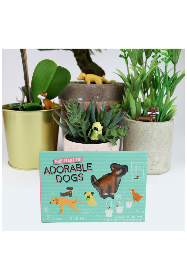 Adorable 4-Pack Dog Figurines, Main, color, ASSORTED SHAPES/ COLORS