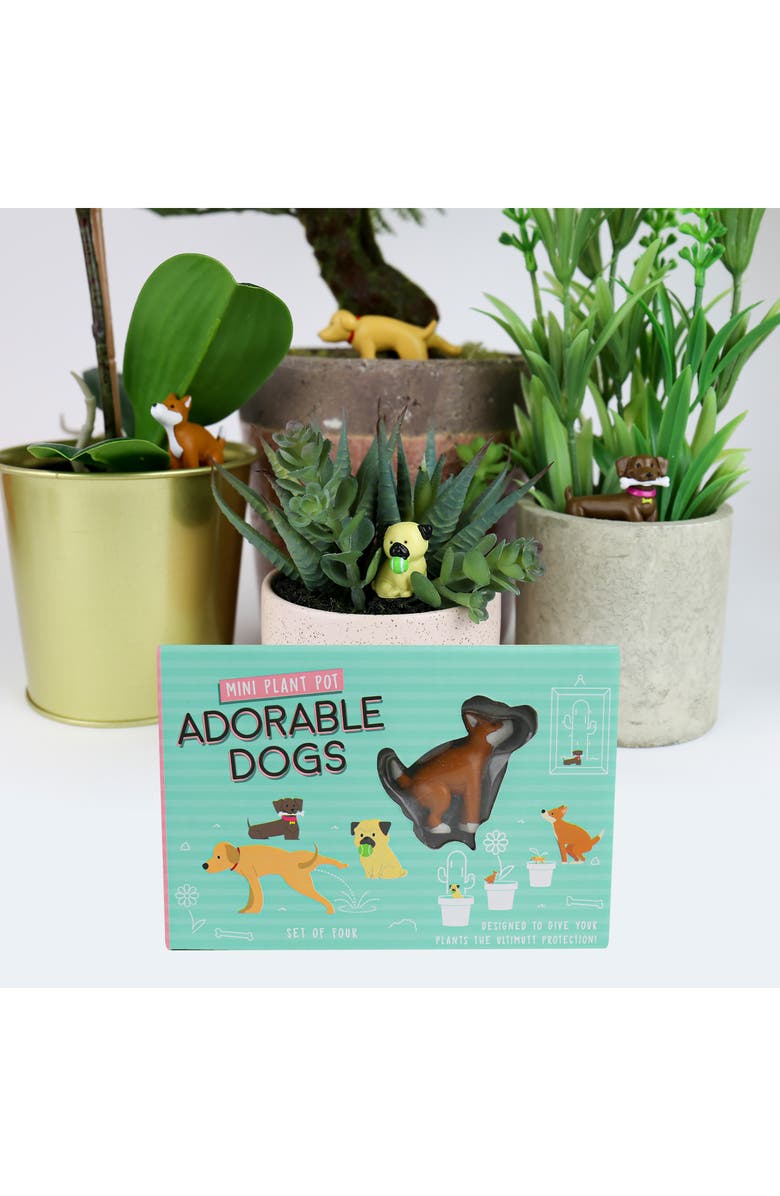 GIFT REPUBLIC Adorable 4-Pack Dog Figurines, Main, color, Assorted Shapes/ Colors
