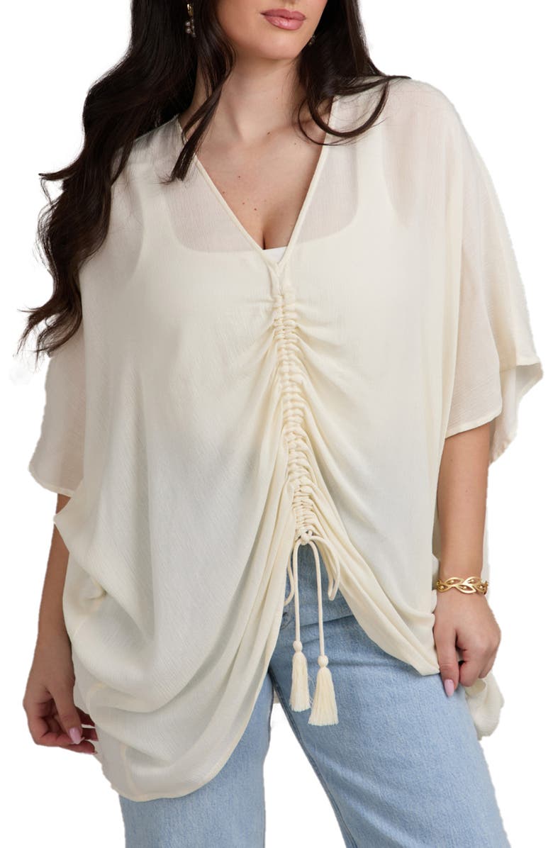 Gathered Ruched Duster