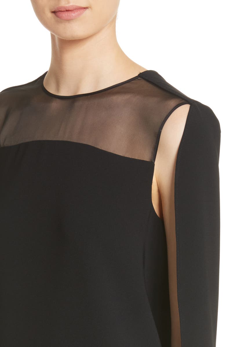 Max Mara Sospiro Cape Shift Dress, Alternate, color, 