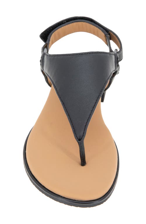 Shop Gentle Souls By Kenneth Cole Gentle Souls Holly Slingback Flat Sandal In Black Leather
