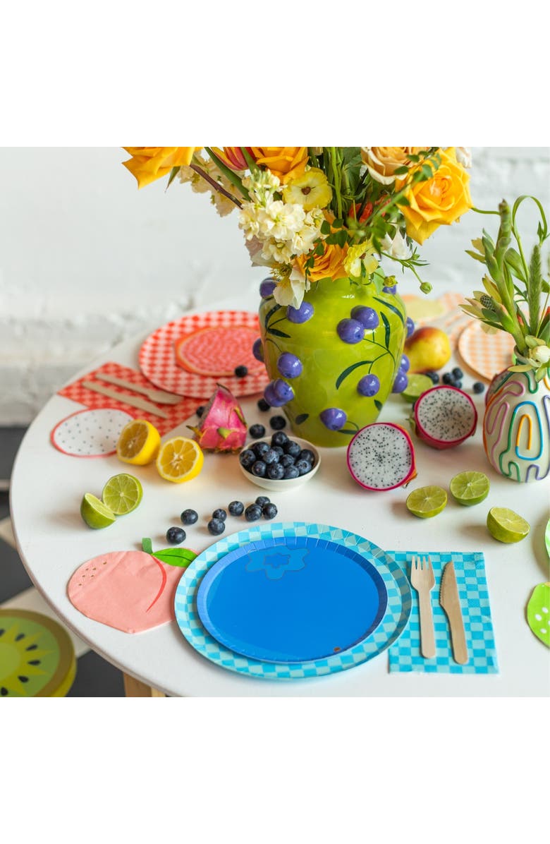 Jollity & Co. Le Dinner Blueberry Dessert Plates, Alternate, color, Assorted Pre-Pack