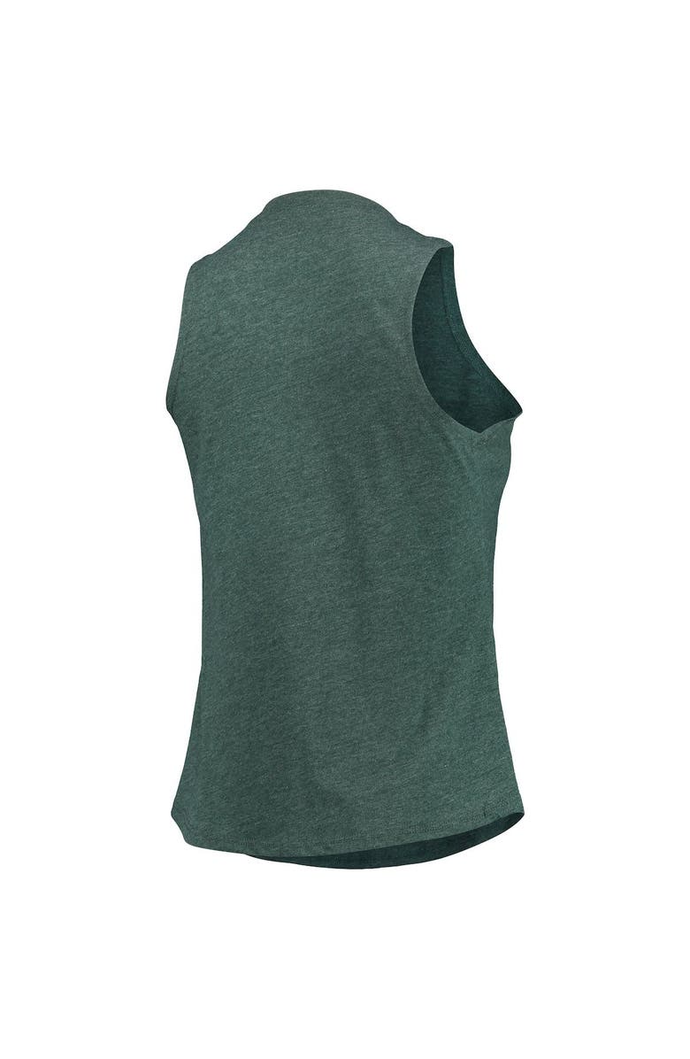 CONCEPTS SPORT Women's Concepts Sport Black/Green Michigan State Spartans Tank Top & Pants Sleep Set, Alternate, color, 