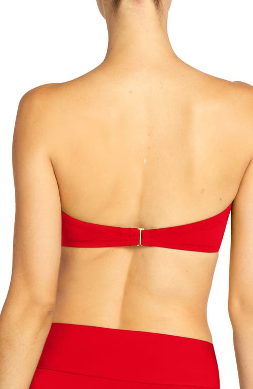 ROBIN PICCONE ROBIN PICCONE AVA KNOT FRONT STRAPLESS BIKINI TOP 