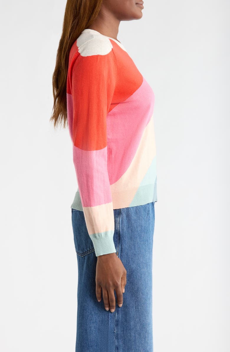 Marine Layer Wave Block Icon Cotton Sweater, Alternate, color, Wave