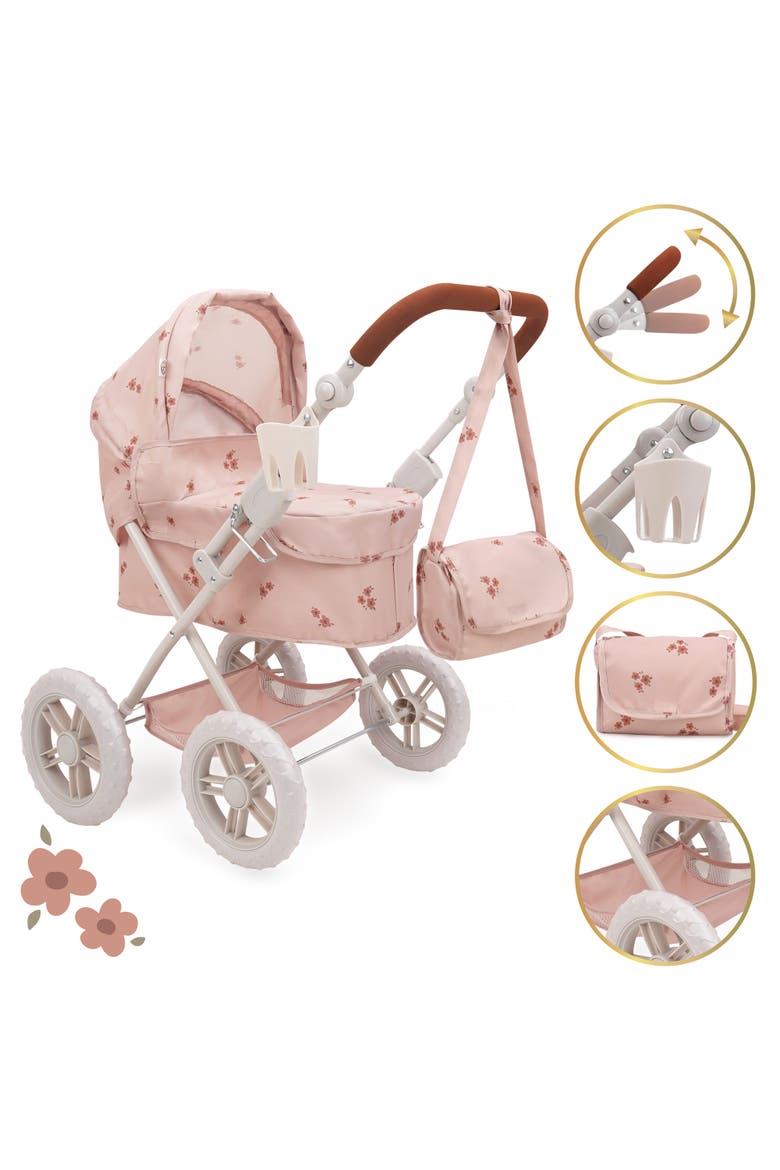 Ballet Flora Deluxe Amanda Doll Pram Stroller, Alternate, color, Multicolored