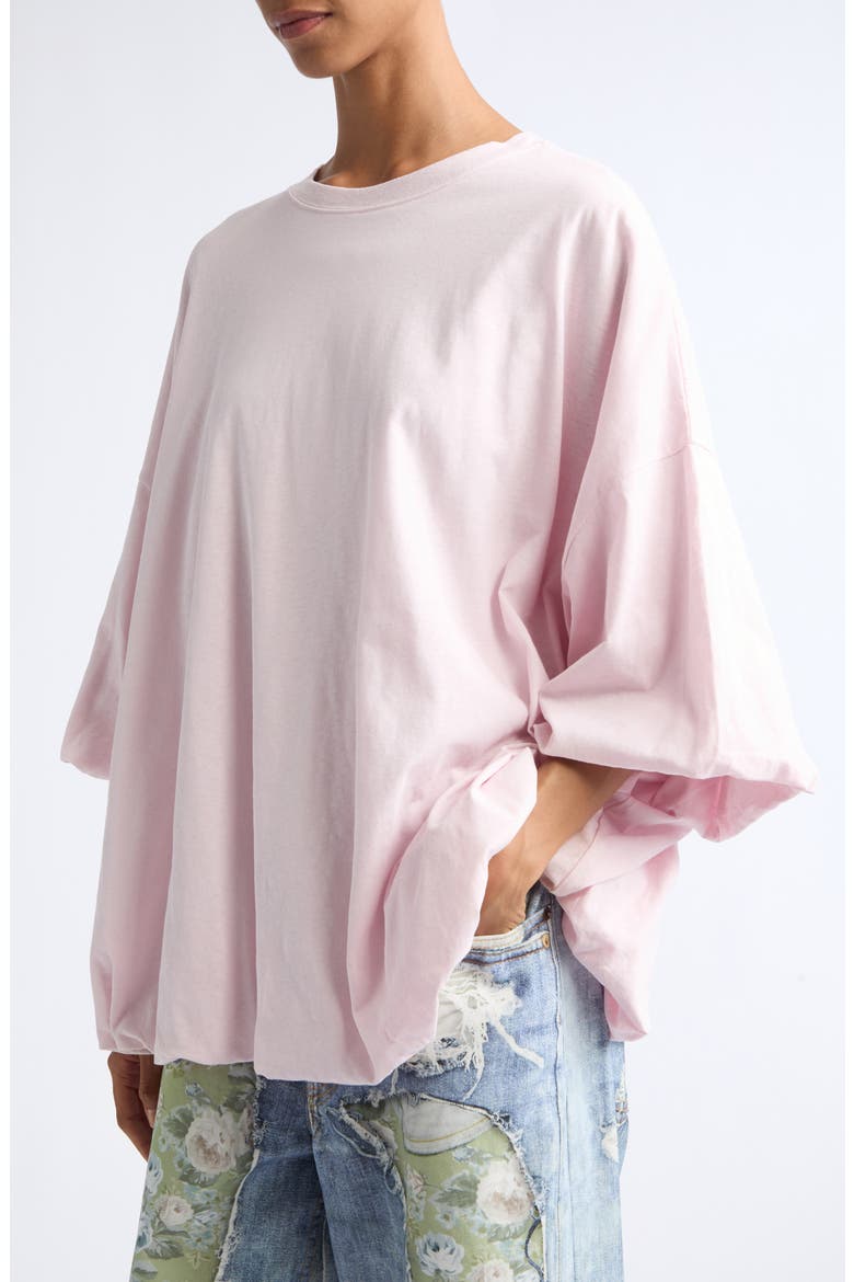 Gathered Oversize 1996 Logo Graphic T-Shirt, Alternate, color, BABY PINK
