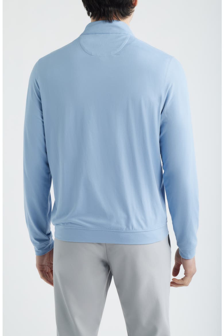 Solid Performance Quarter Zip Pullover, Alternate, color, BLUE