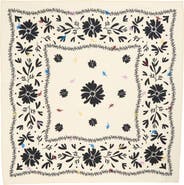 Treasure & Bond Floral Embroidered Square Bandana