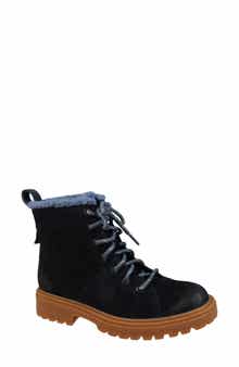 Mykos Suede Fleece Lined Combat Boot