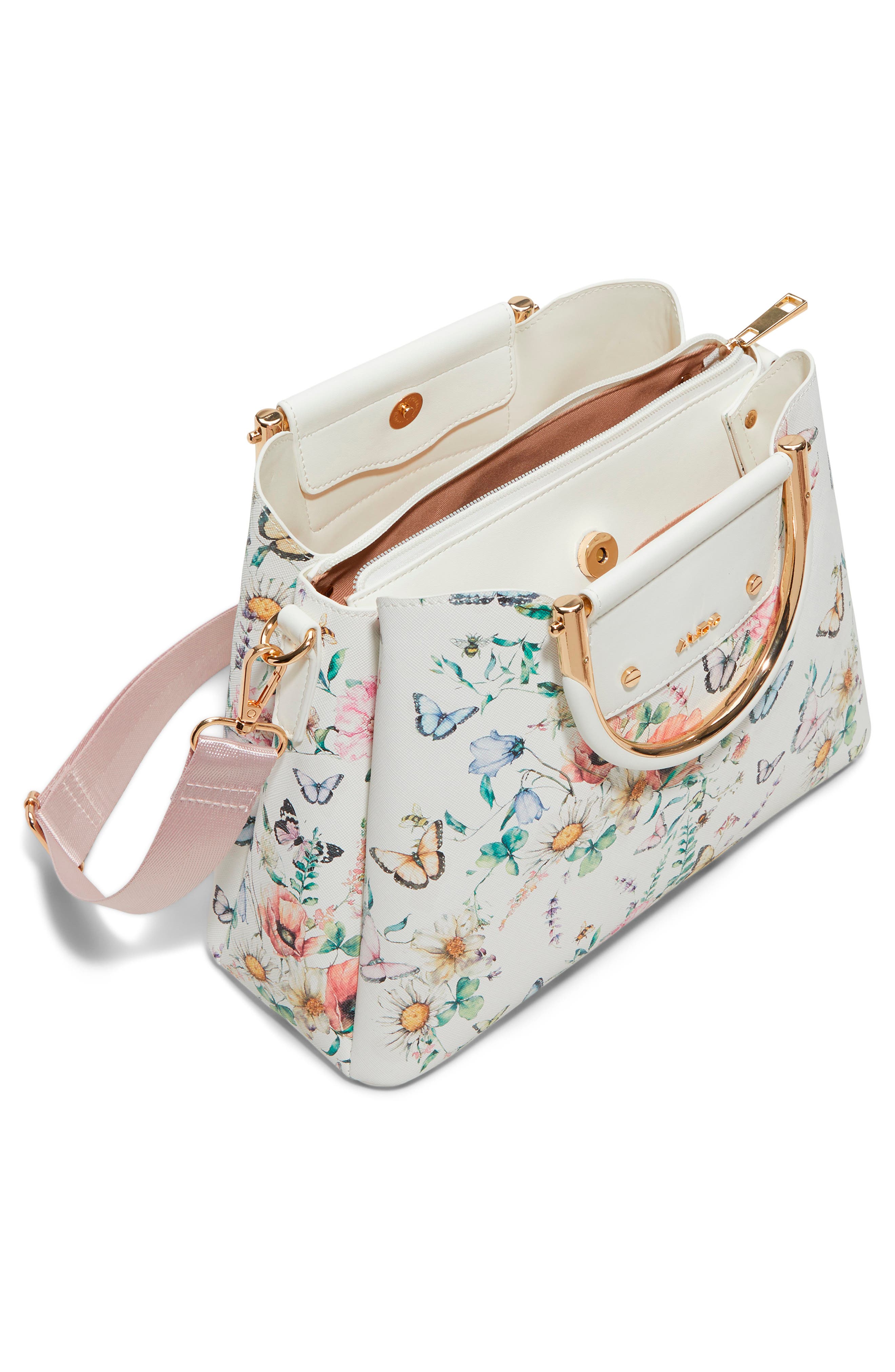 ALDO Sloana Faux Leather Satchel Bag, Alternate, color, 