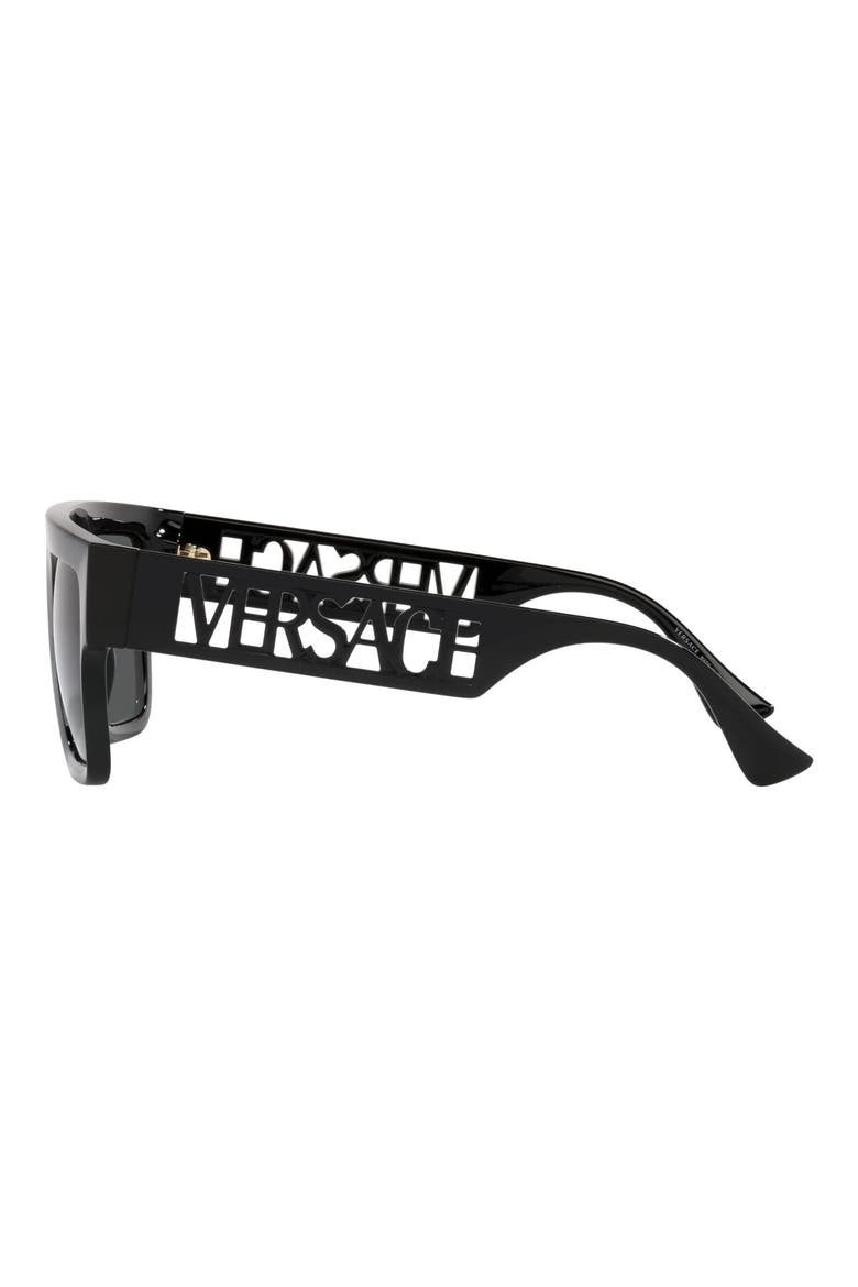 53mm Square Sunglasses, Alternate, color, BLACK