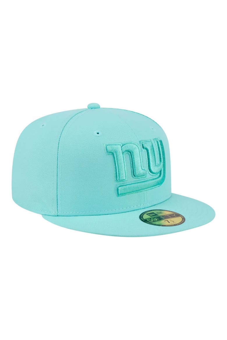 Men's New Era  Turquoise New York Giants Color Pack 59FIFTY Fitted Hat, Alternate, color, Turquoise